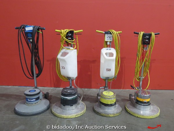 lot (4) tornado nss thoroughbred electric floor scrubber polisher lot (4) tornado nss thoroughbred electric floor scrubber polisher